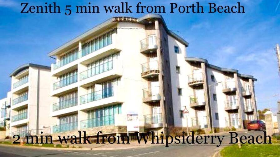 Seaview, Luxury Apartment, 2 Min Walk To Porth Beach Newquay  Exterior photo